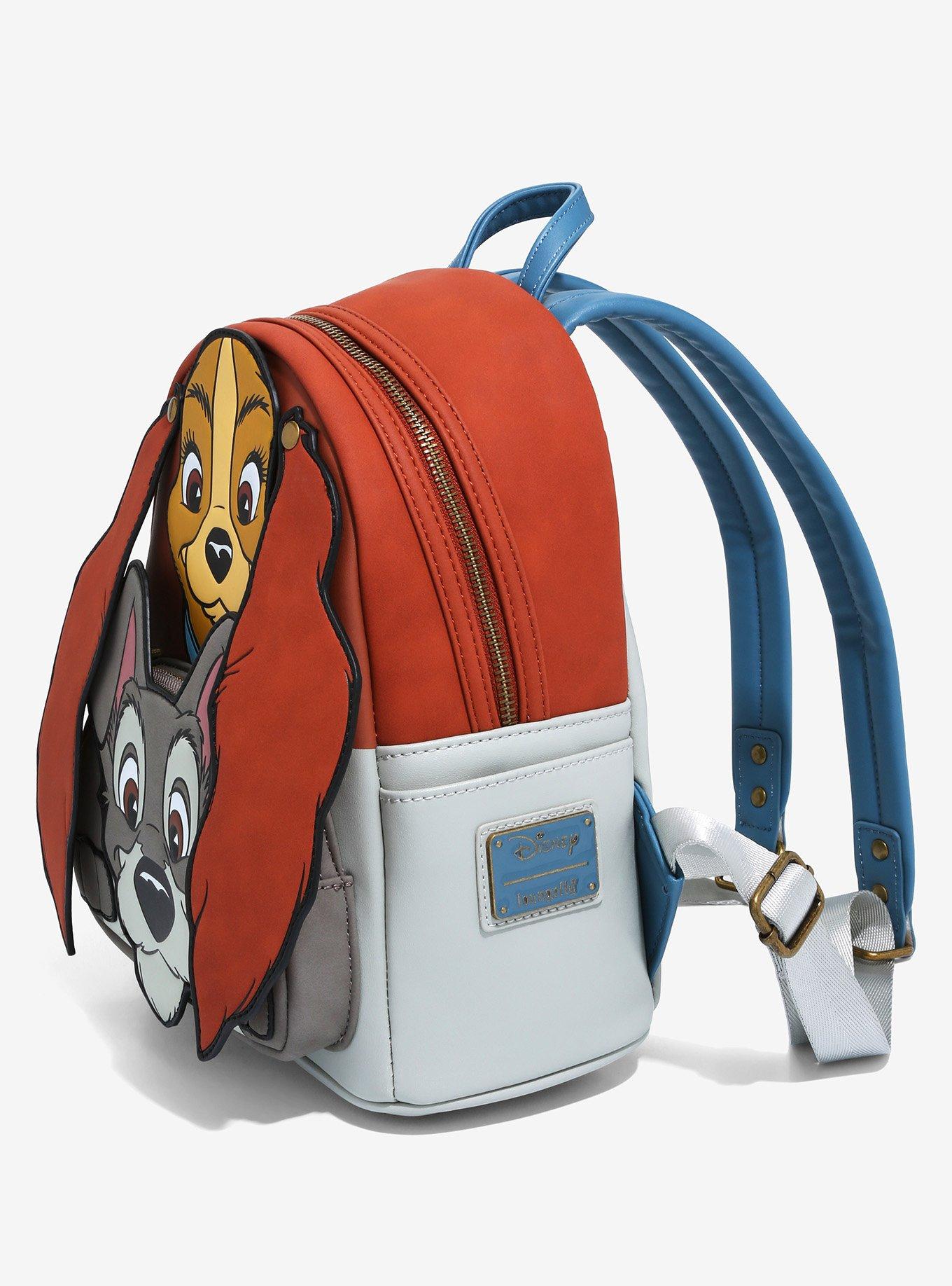 Loungefly Disney Lady and the Tramp Stacked Character Mini Backpack, , alternate