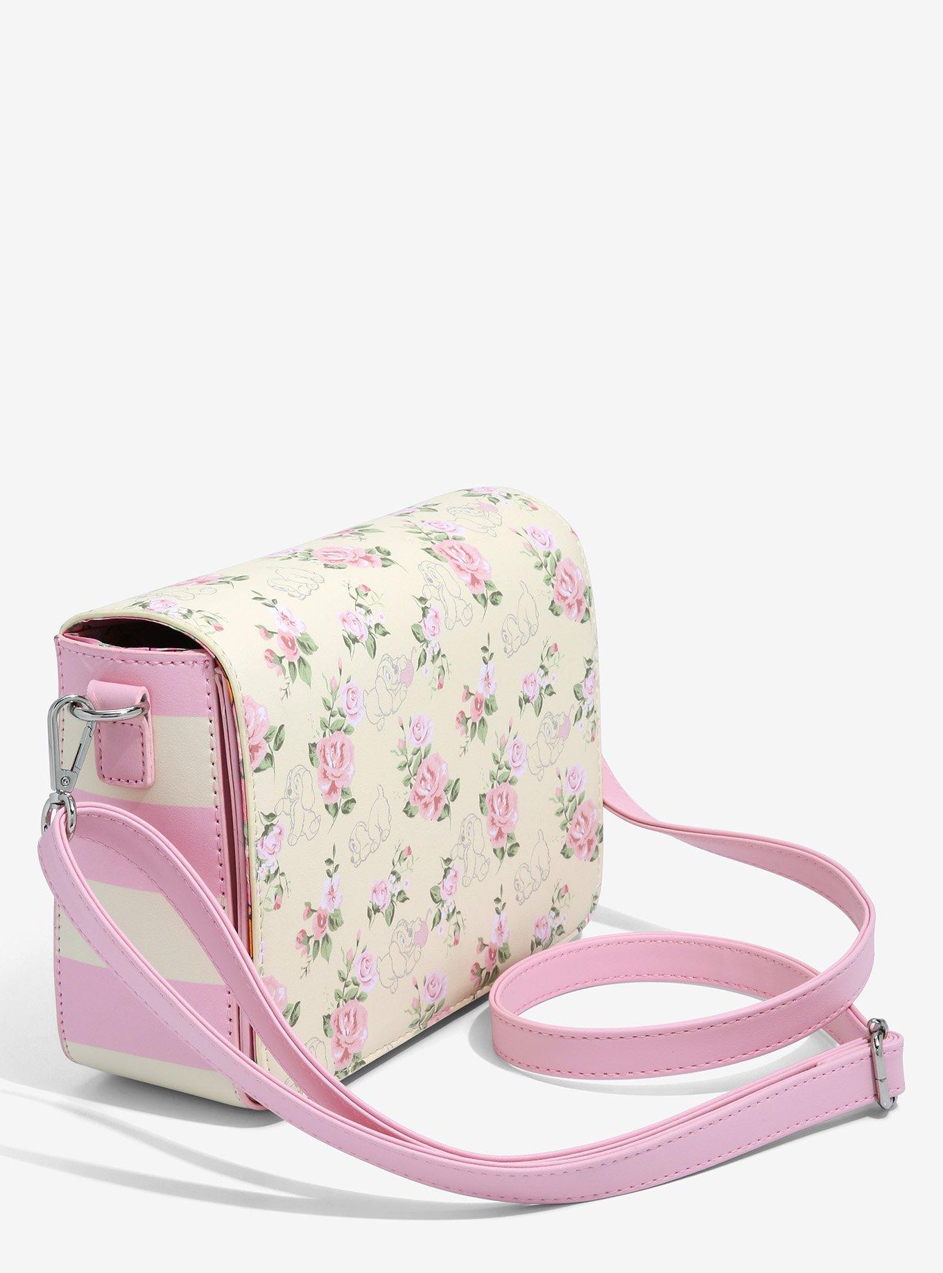 Loungefly Disney Lady and the Tramp Floral Crossbody Bag - BoxLunch Exclusive, , alternate