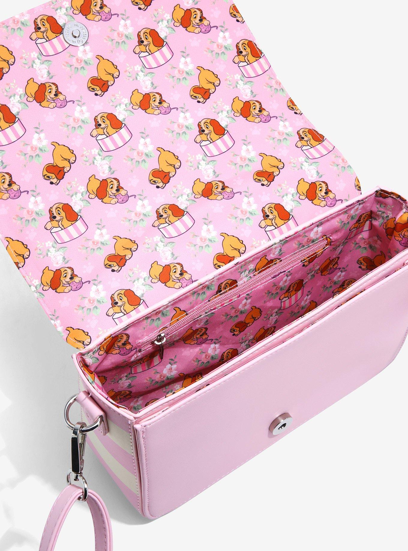 Loungefly Disney Lady and the Tramp Floral Crossbody Bag - BoxLunch Exclusive, , alternate