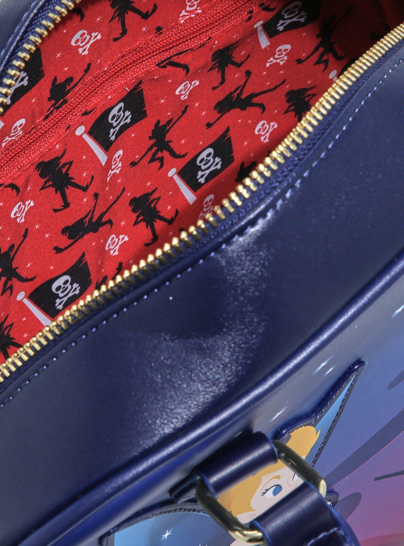 Loungefly Disney Peter Pan Tinker Bell & Jolly Roger Handbag - BoxLunch Exclusive, , alternate