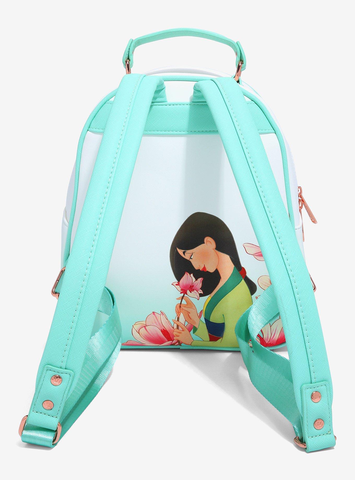 Loungefly Disney Mulan Cri-Kee & Mulan Lotus Mini Backpack - BoxLunch Exclusive, , alternate
