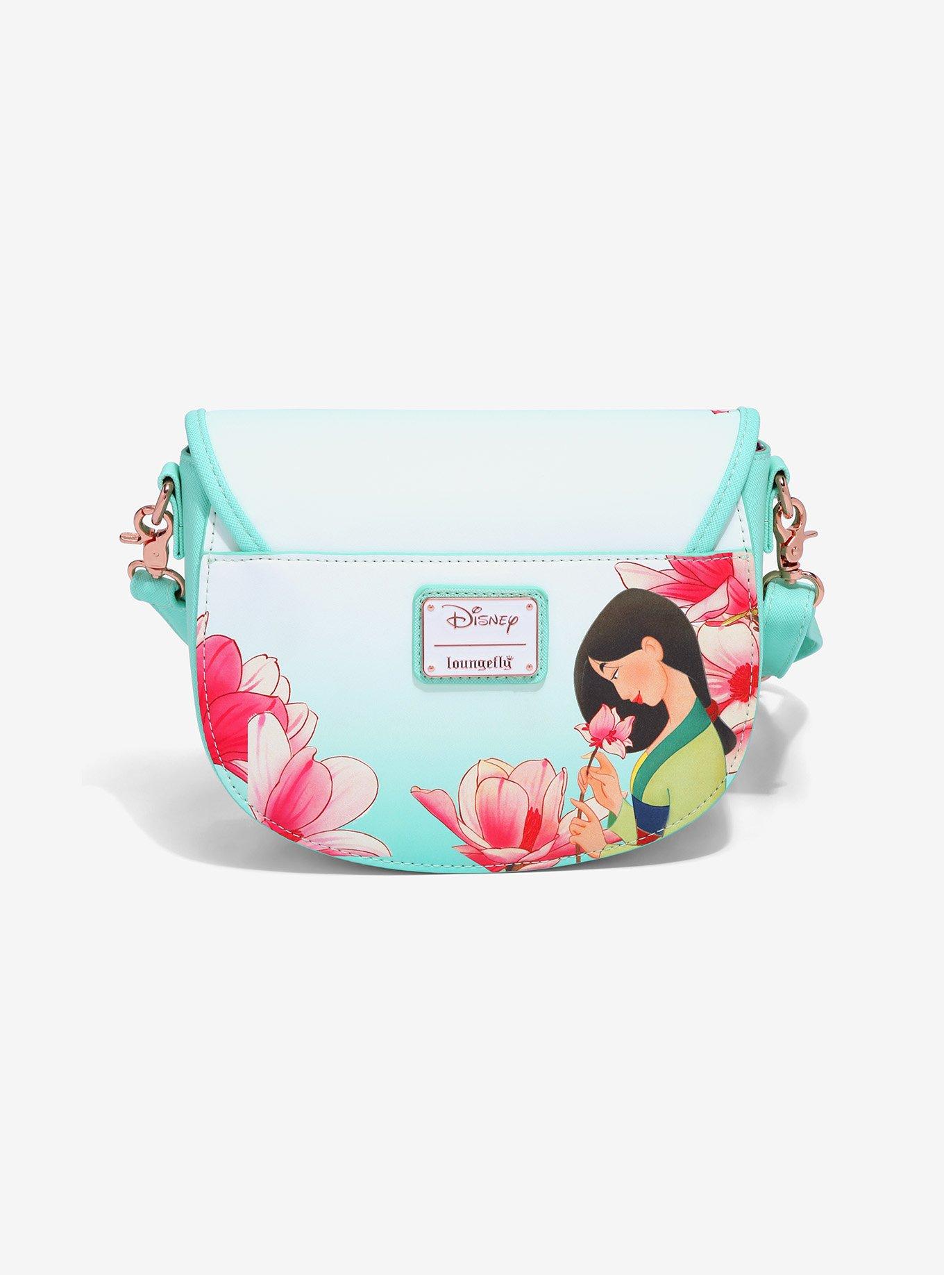 Loungefly Disney Mulan Cri-Kee & Mulan Lotus Crossbody Bag - BoxLunch Exclusive, , alternate