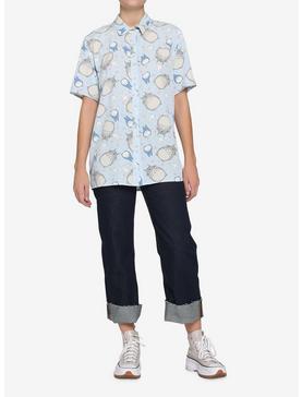 Her Universe Studio Ghibli My Neighbor Totoro Light Blue Woven Button-Up, , hi-res