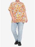 Disney Winnie The Pooh Floral Girls Woven Button-Up Plus Size, MULTI, alternate