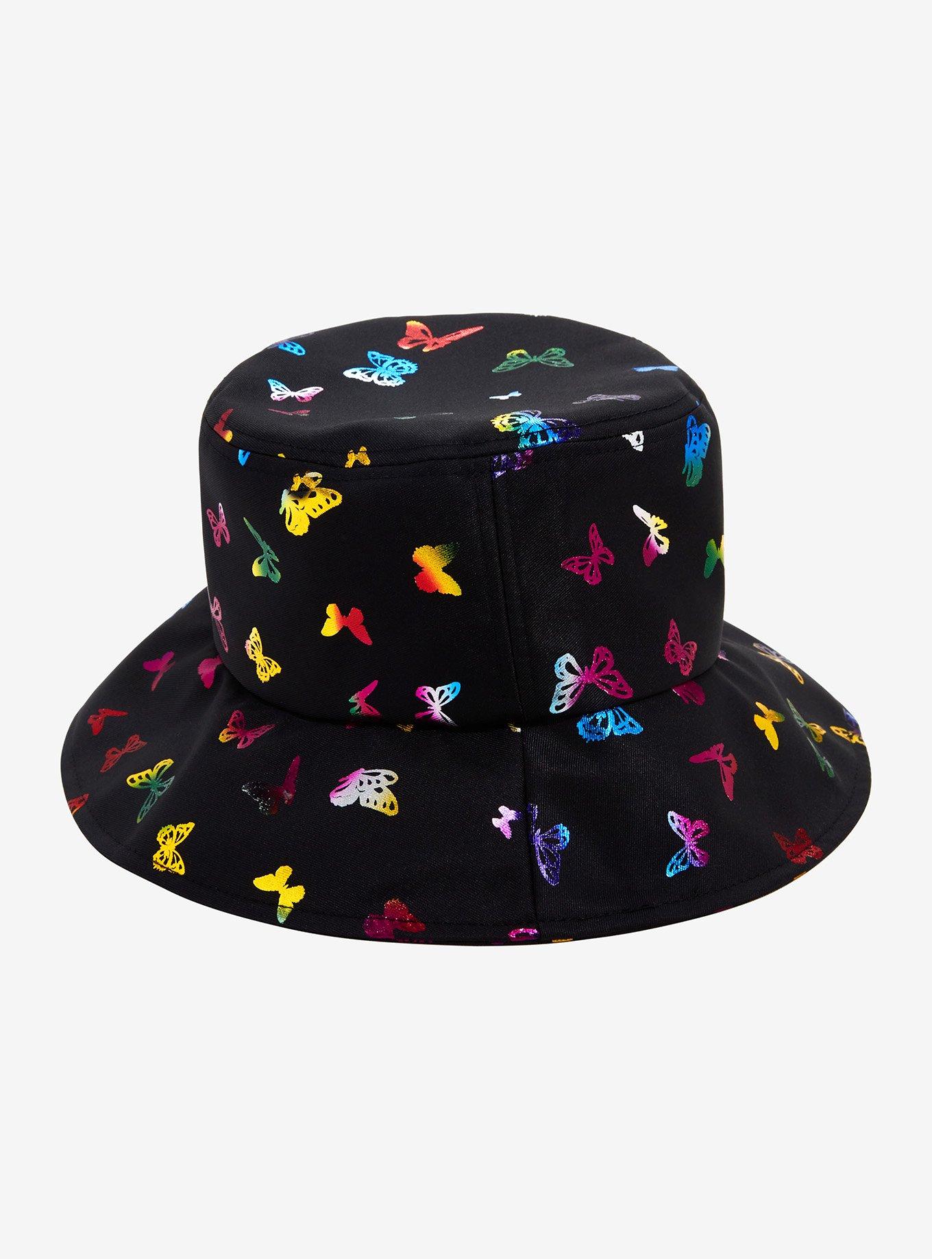 Rainbow Butterfly Bucket Hat, , alternate