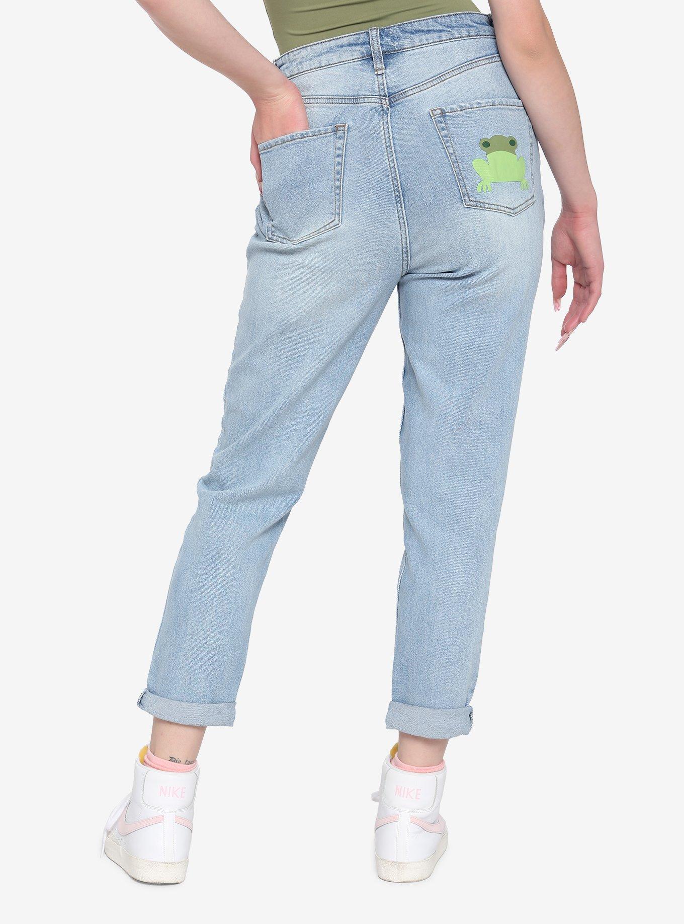 Her Universe Star Wars The Mandalorian The Child Mom Jeans, MULTI, alternate