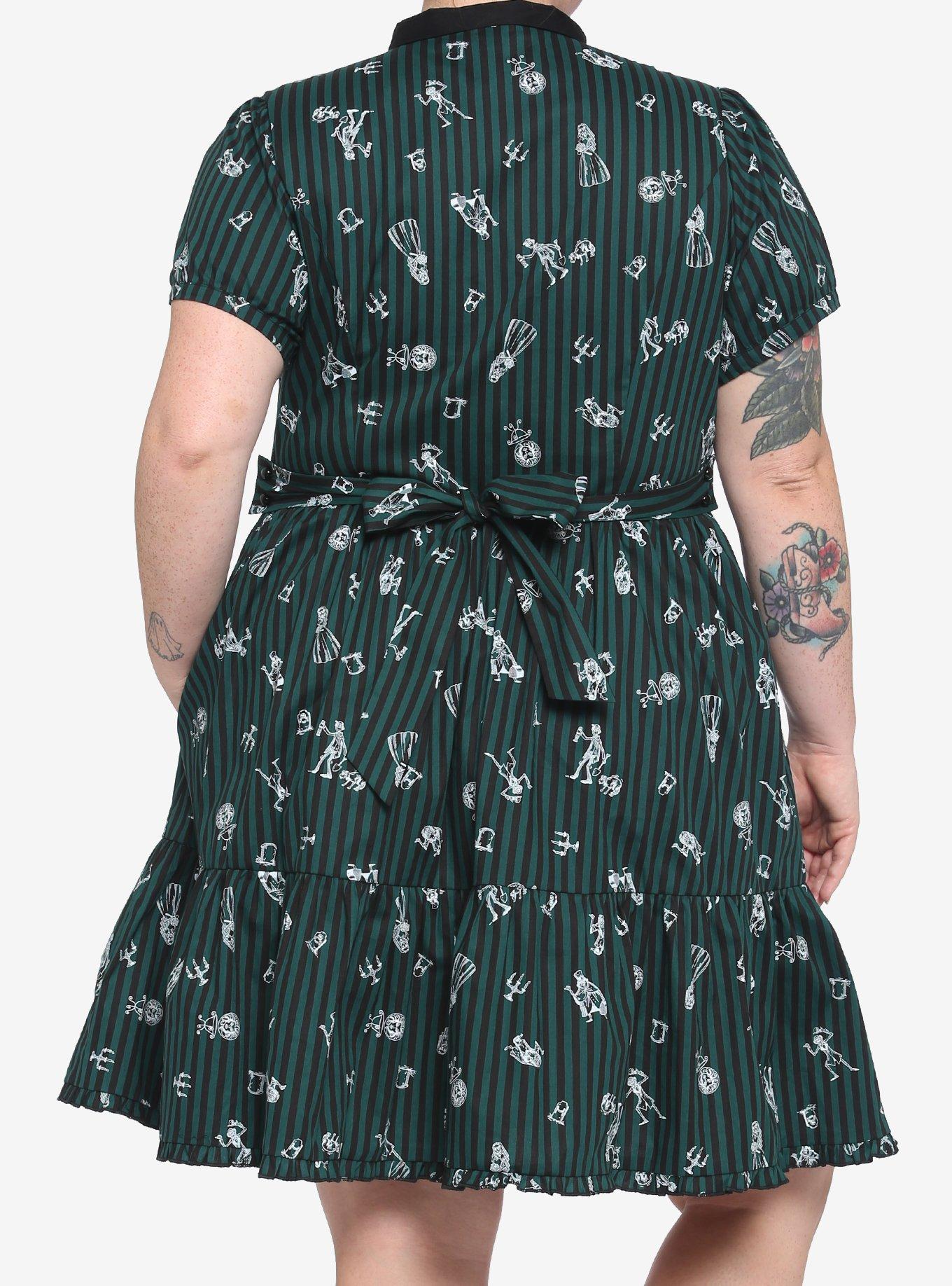 Her Universe Disney The Haunted Mansion Icons Dress Plus Size, BLACK, alternate