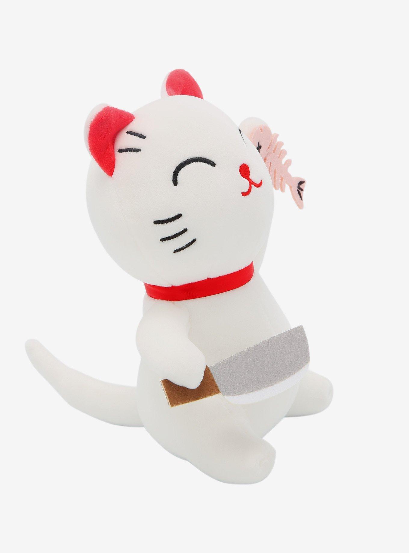 Cat With Knife & Sushi Plush, , alternate