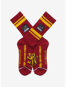 Plus Size Harry Potter Gryffindor Quidditch Crew Socks - BoxLunch Exclusive, , hi-res