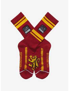 Harry Potter Gryffindor Quidditch Crew Socks - BoxLunch Exclusive, , hi-res
