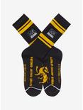 Harry Potter Hufflepuff Quidditch Crew Socks - BoxLunch Exclusive, , alternate