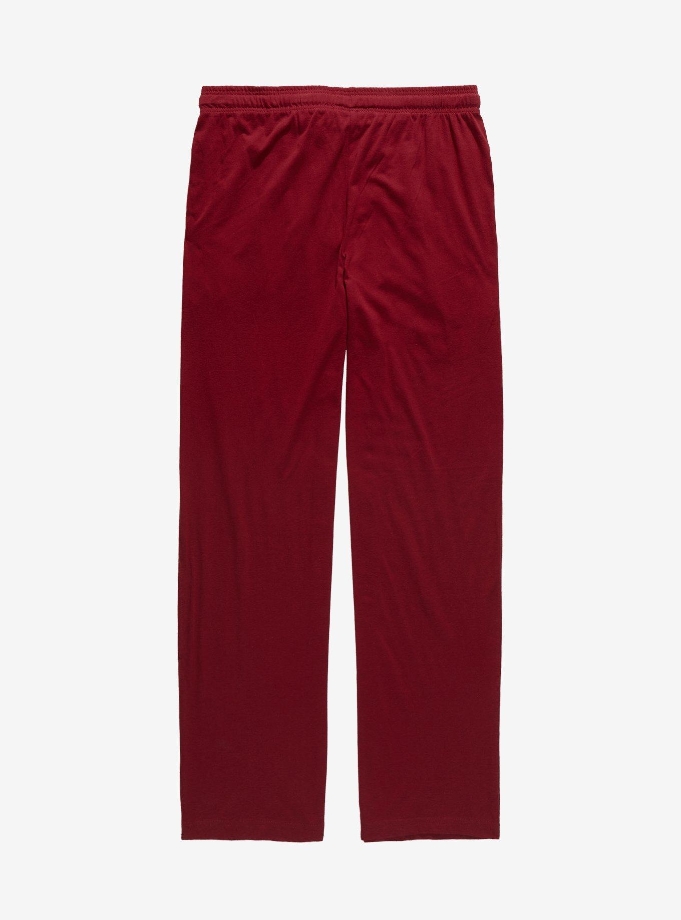 Harry Potter Gryffindor Traits Sleep Pants - BoxLunch Exclusive, MAROON, alternate
