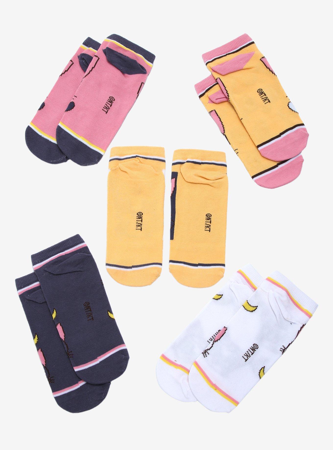 Sailor Moon Chibi Artemis & Luna Character Sock Set - BoxLunch Exclusive, , alternate