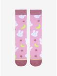 Sailor Moon Bunnies & Crescent Moons Allover Print Crew Socks - BoxLunch Exclusive, , alternate