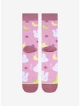 Sailor Moon Bunnies & Crescent Moons Allover Print Crew Socks - BoxLunch Exclusive, , alternate