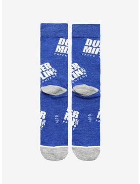 The Office Dunder Mifflin Logo Crew Socks - BoxLunch Exclusive, , hi-res