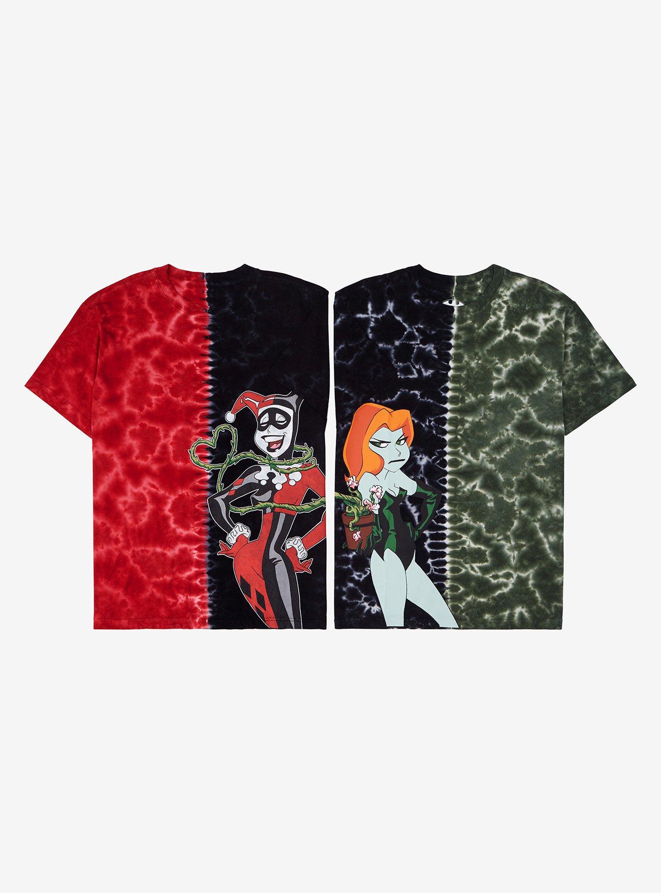 DC Comics Batman Poison Ivy Split Tie-Dye T-Shirt - BoxLunch Exclusive, TIE DYE, alternate