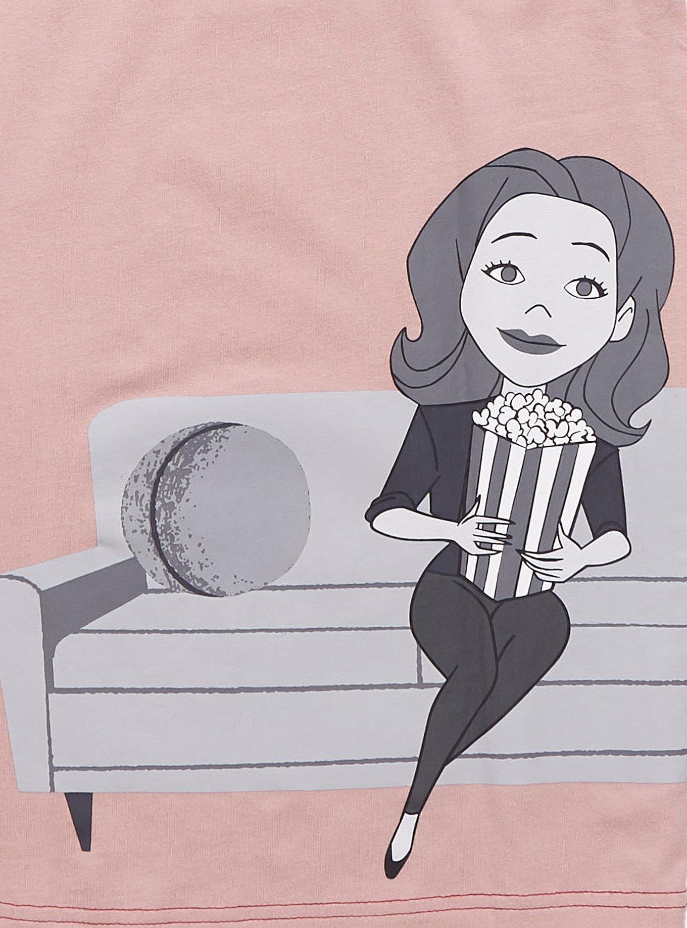 Marvel WandaVision Scarlet Witch Cartoon Contrast T-Shirt - BoxLunch Exclusive, MULTI, alternate