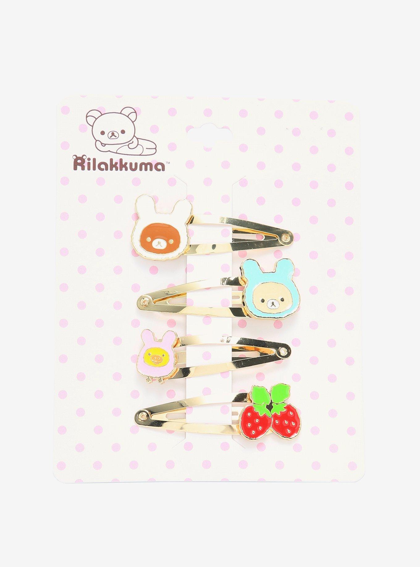 Rilakkuma Bunny & Strawberry Hair Clip Set, , alternate