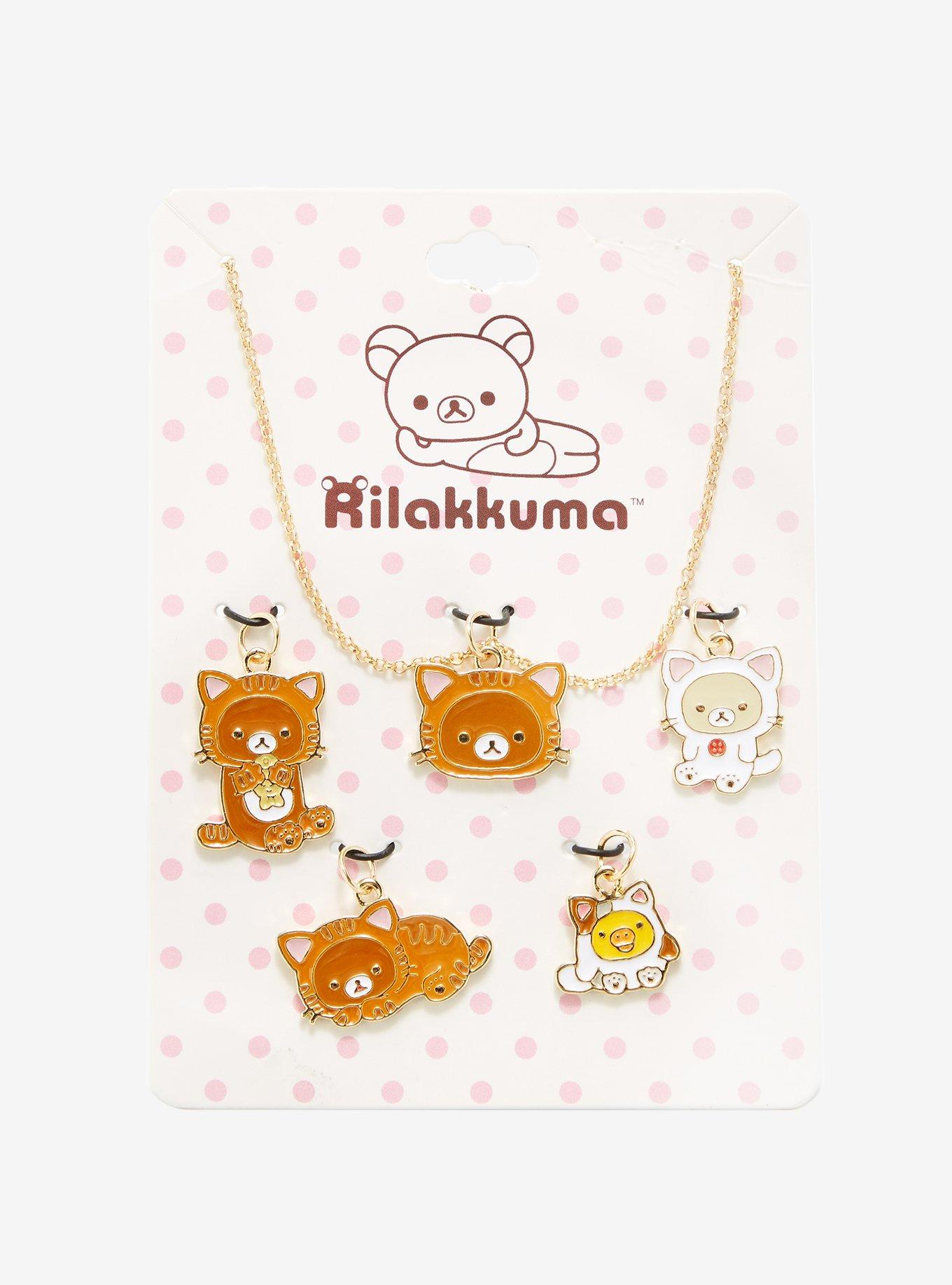 Rilakkuma Cat Charms Necklace, , alternate