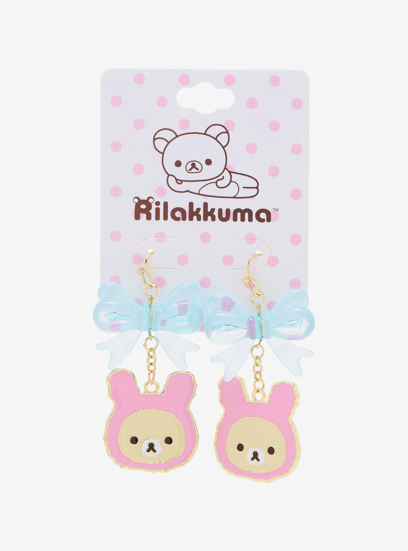 Rilakkuma Korilakkuma Bow Earrings, , alternate