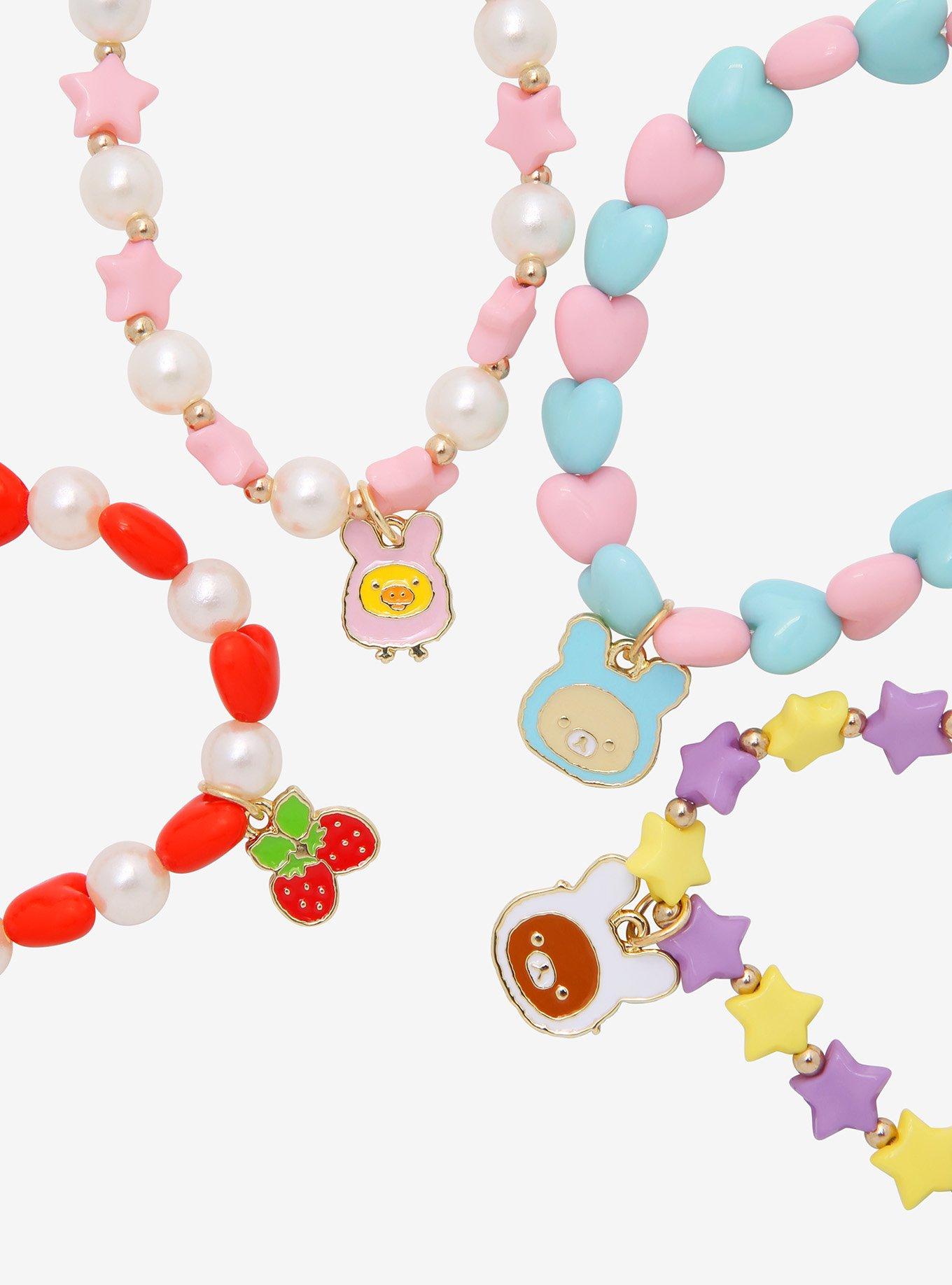 Rilakkuma Beaded Bracelet Set, , alternate