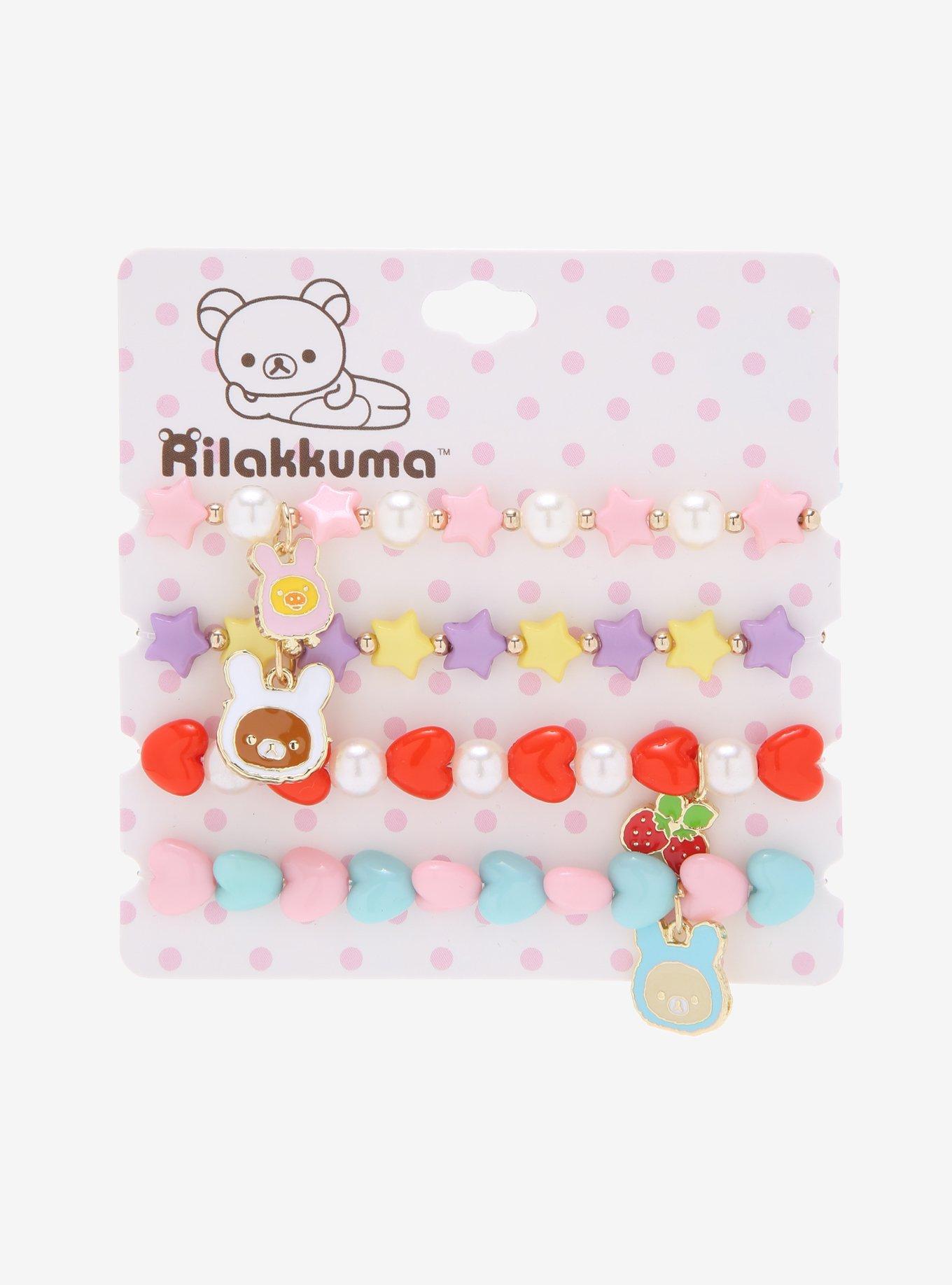 Rilakkuma Beaded Bracelet Set, , alternate