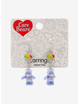 Care Bears Harmony Bear Fuzzy Drop Earrings, , hi-res