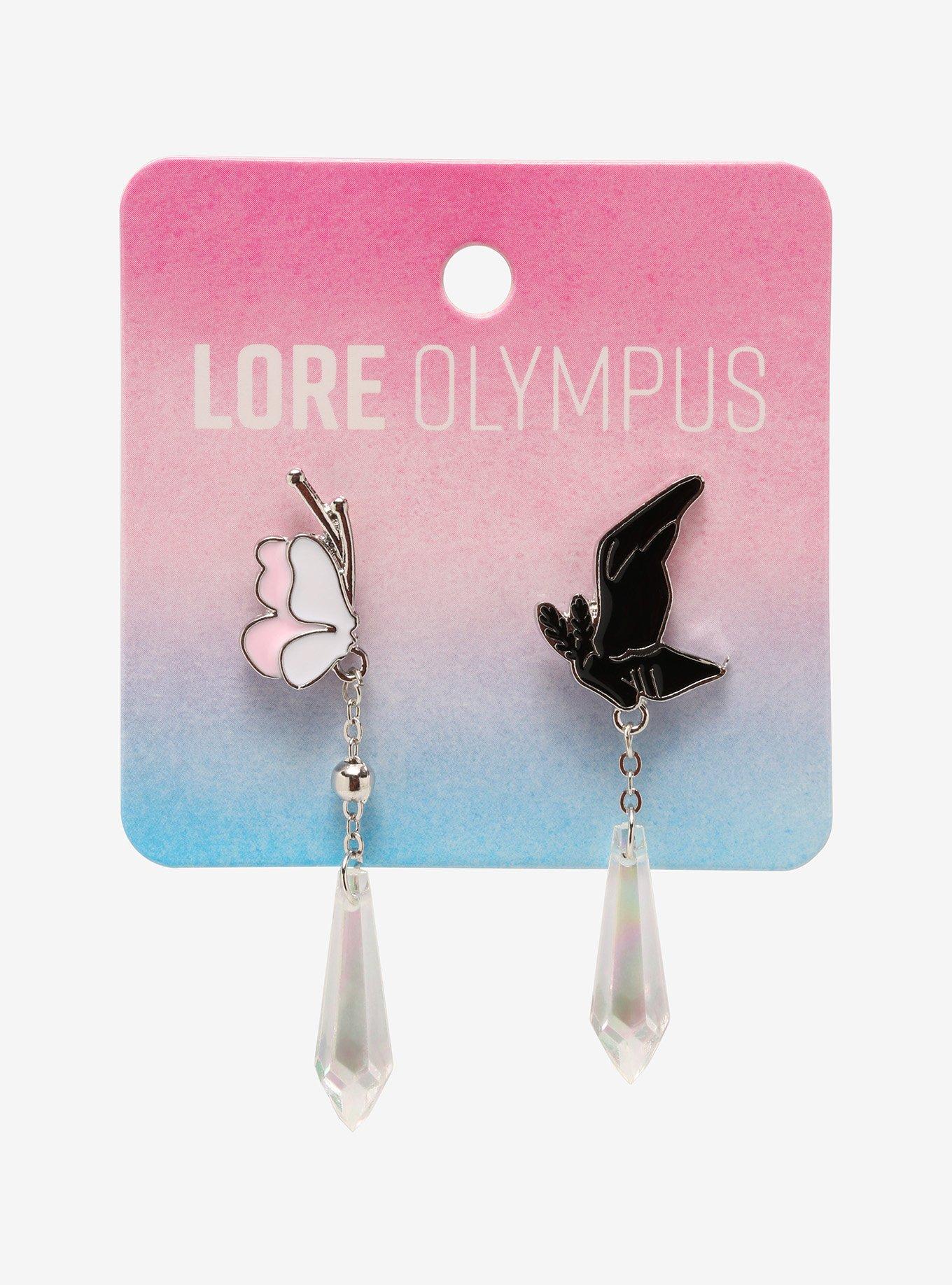 Lore Olympus Hades & Persephone Mismatch Earrings, , alternate