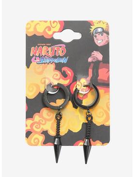 Naruto Shippuden Kunai Mini Hoop Earrings, , hi-res