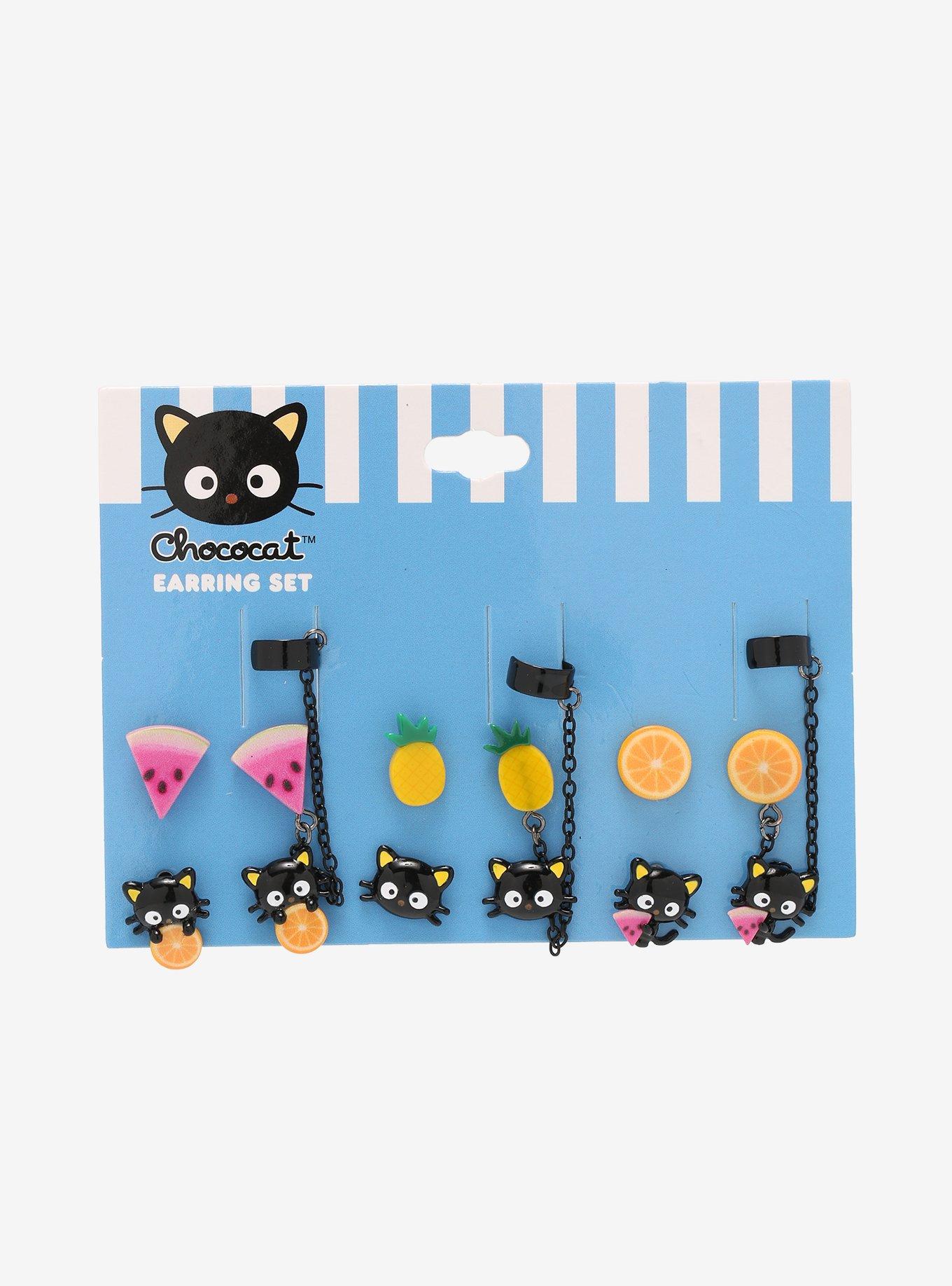 Chococat Fruit Charms Cuff Earring Set, , alternate