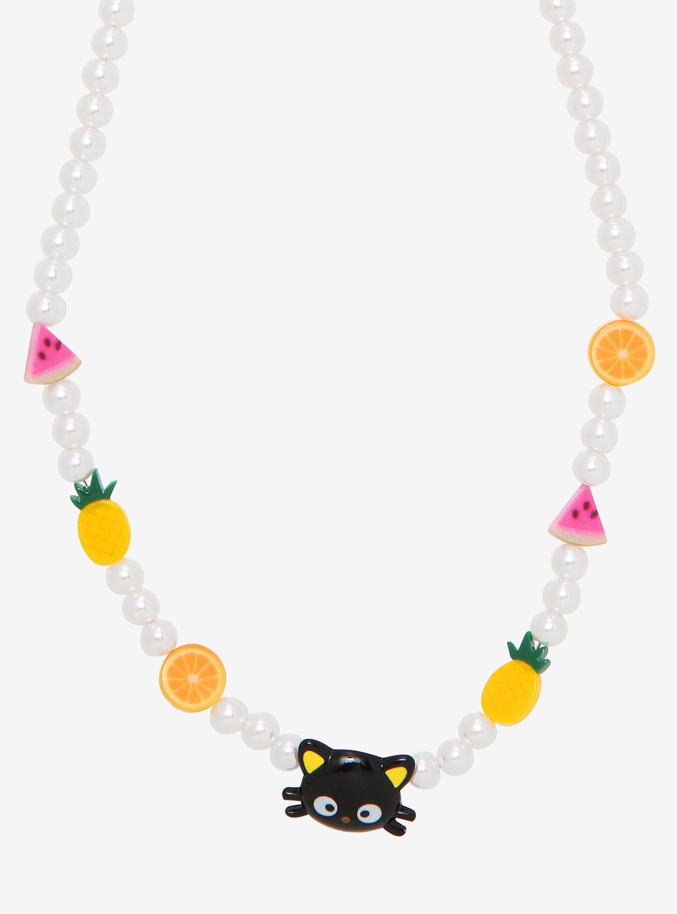 Chococat Fruit Charms Beaded Necklace, , alternate