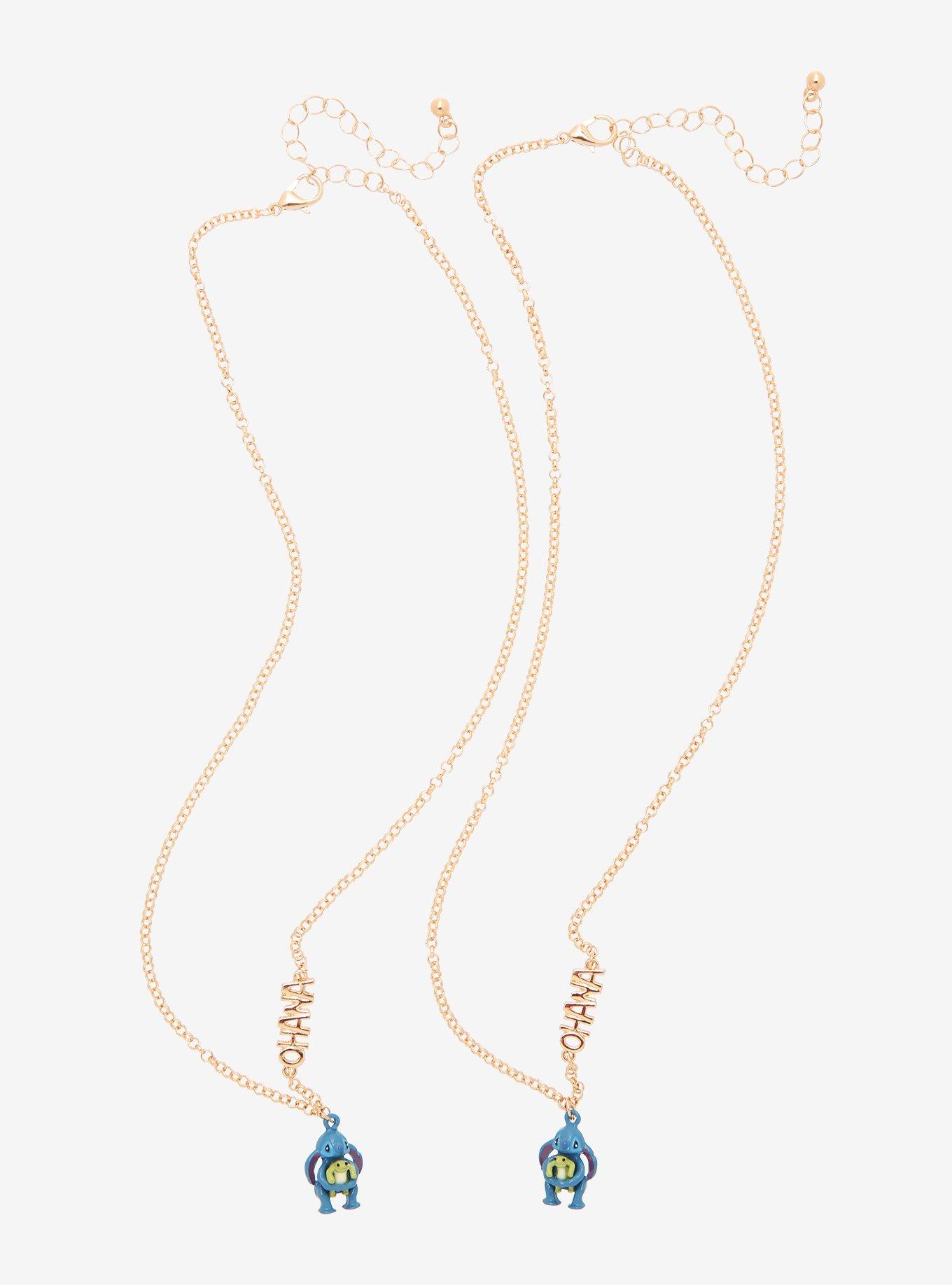 Disney Lilo & Stitch Ohana Best Friend Necklace Set, , alternate