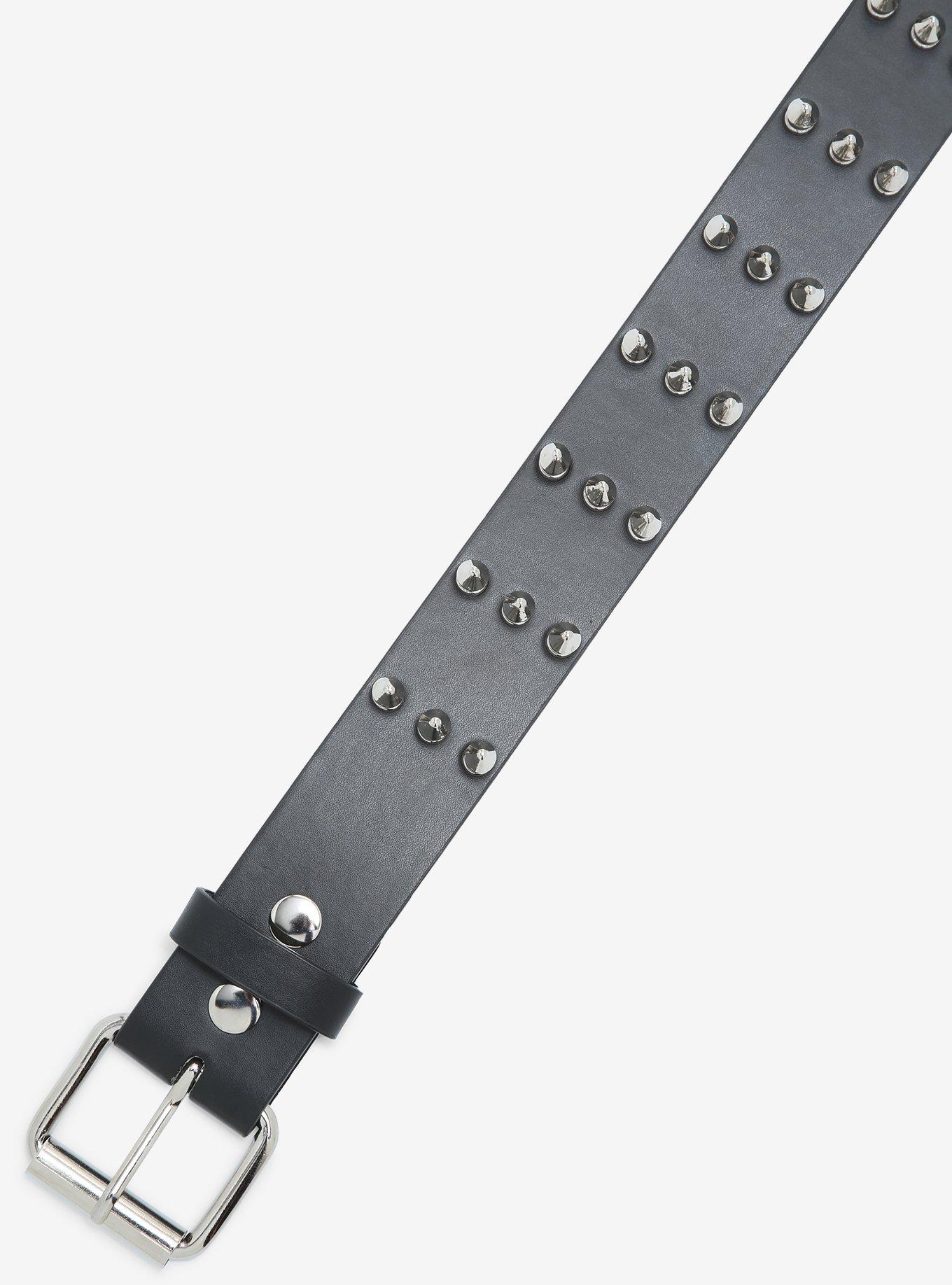 Black Spiked Belt, BLACK, alternate