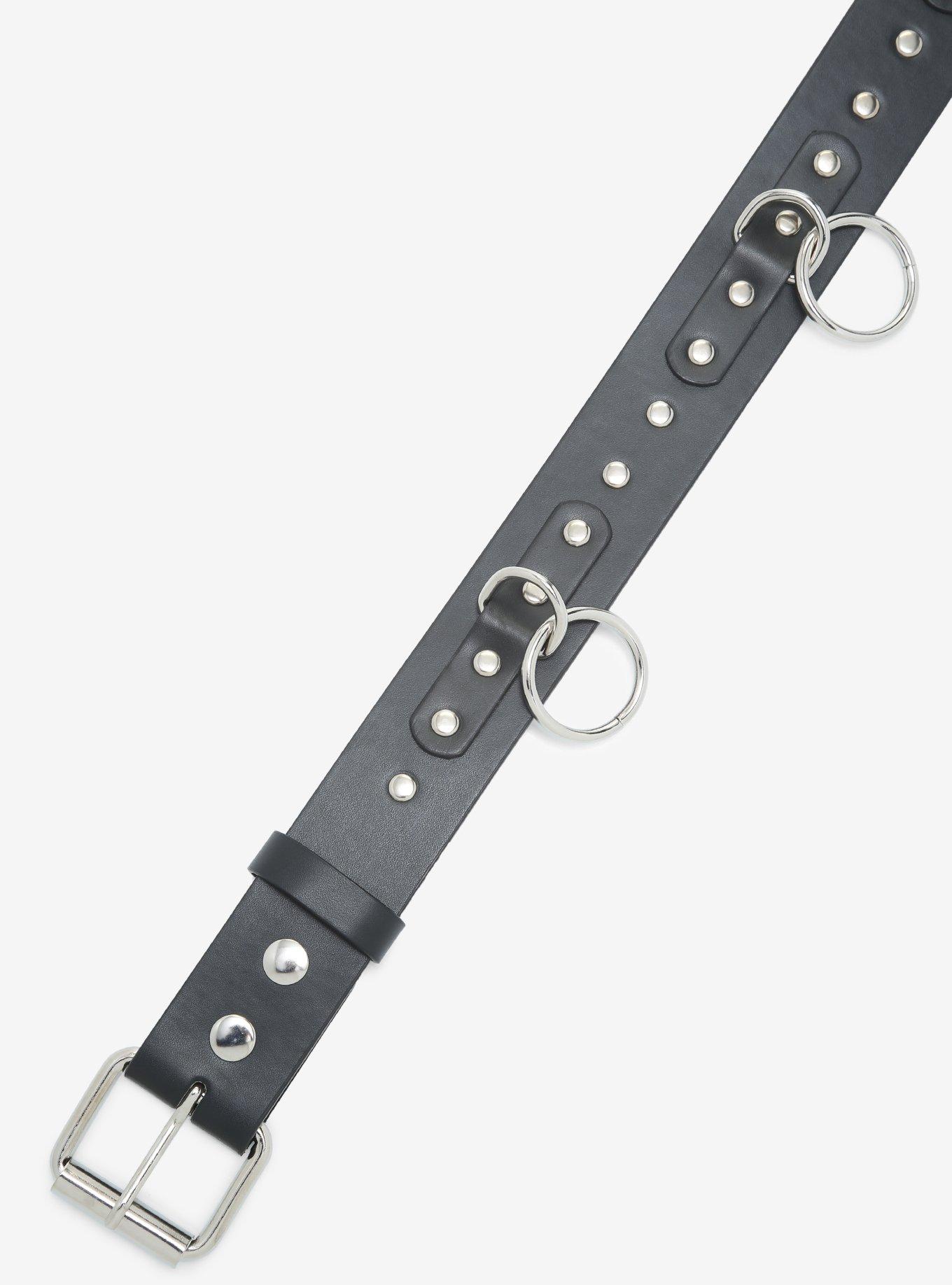 Black Bondage Belt, BLACK, alternate