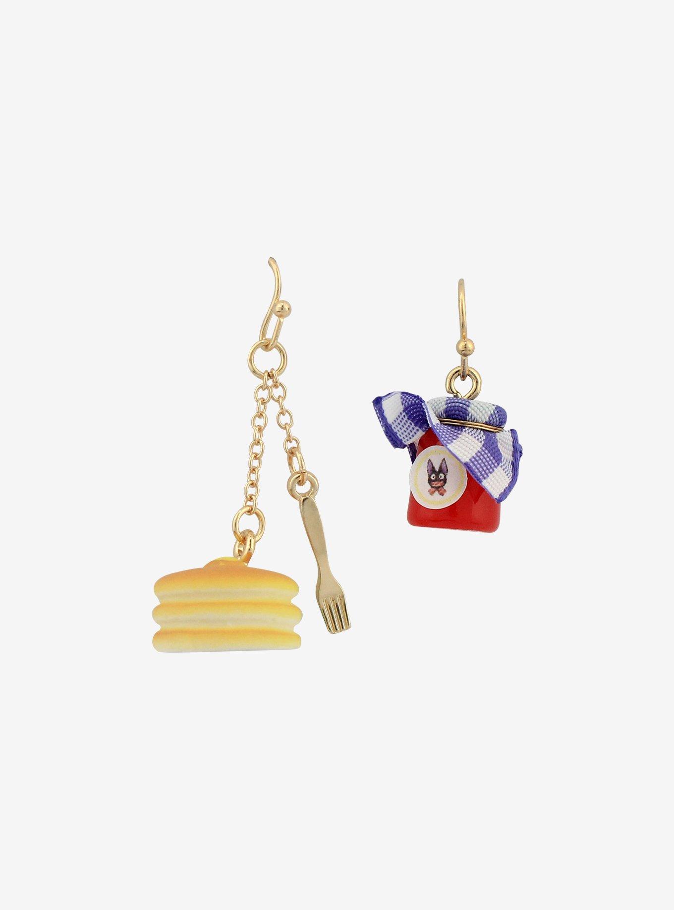 Studio Ghibli Kiki's Delivery Service Pancake Mismatch Earring Set, , alternate