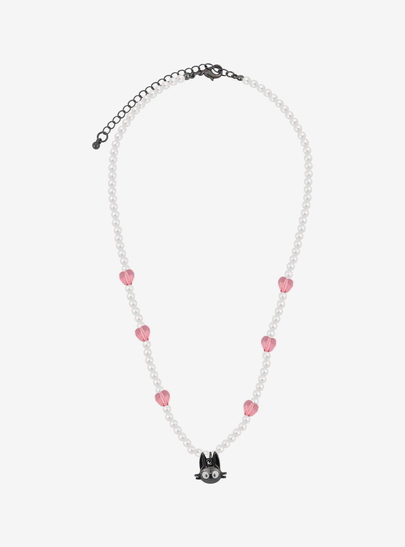 Studio Ghibli Kiki's Delivery Service Jiji Beaded Necklace, , alternate