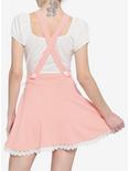 Pink Sakura Lace-Up Suspender Skirt, PINK, alternate