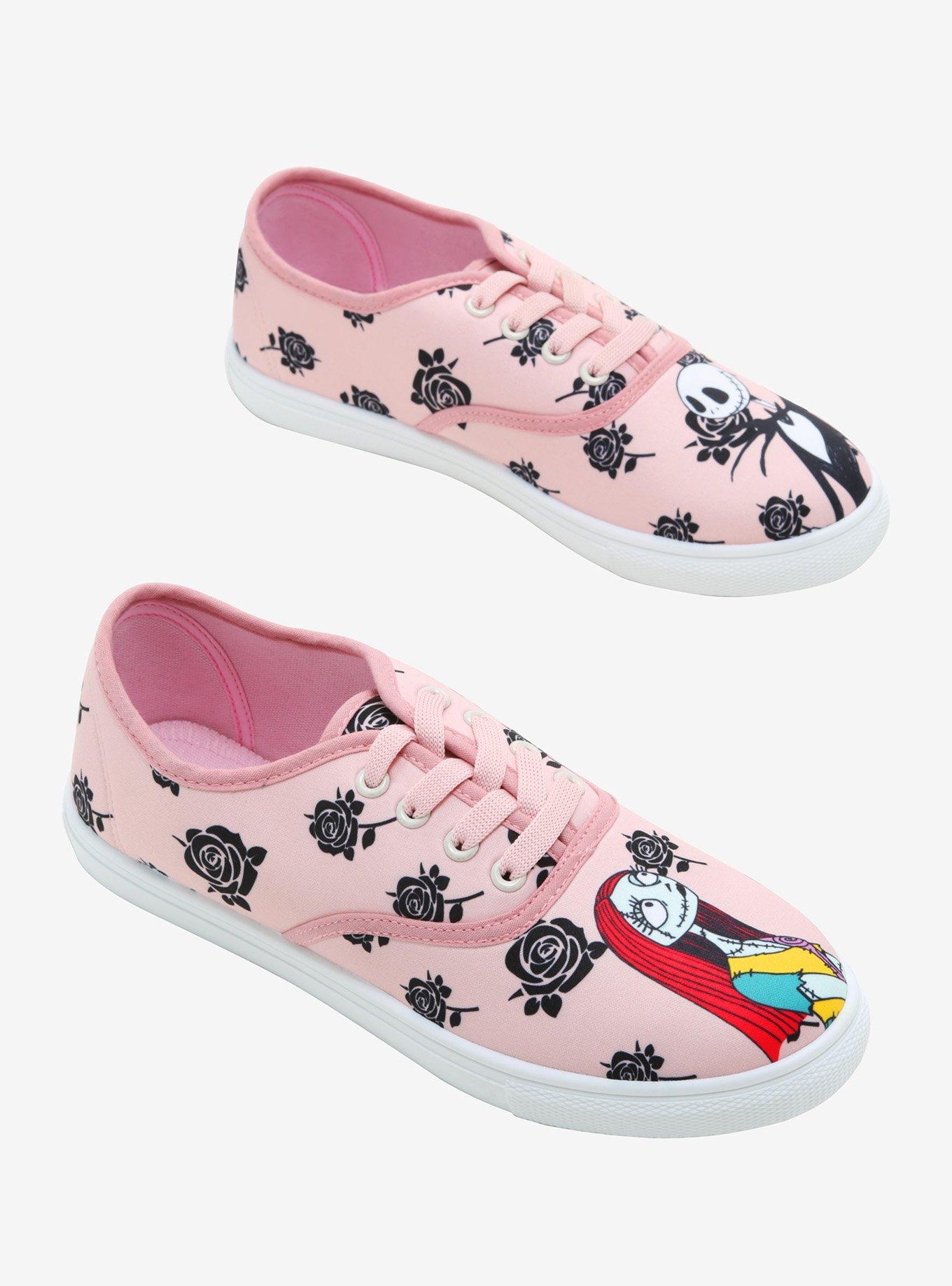The Nightmare Before Christmas Jack & Sally Rose Lace-Up Sneakers, MULTI, alternate