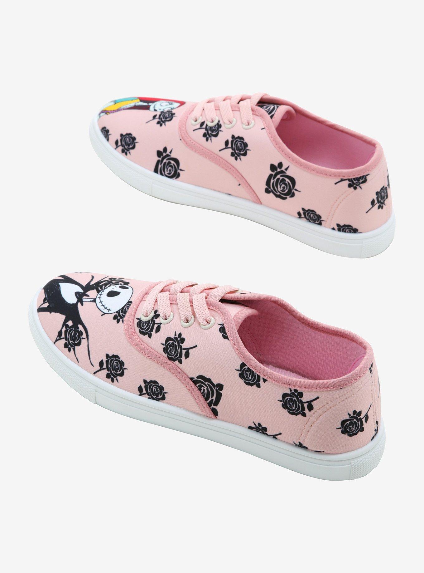 The Nightmare Before Christmas Jack & Sally Rose Lace-Up Sneakers, MULTI, alternate