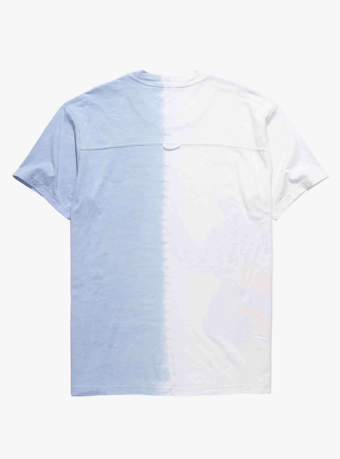 Disney Lilo & Stitch Stitch with Heart Split-Dye T-Shirt - BoxLunch Exclusive, STRIPED TIE DYE, alternate