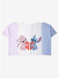 Disney Lilo & Stitch Stitch with Heart Split-Dye T-Shirt - BoxLunch Exclusive, STRIPED TIE DYE, alternate