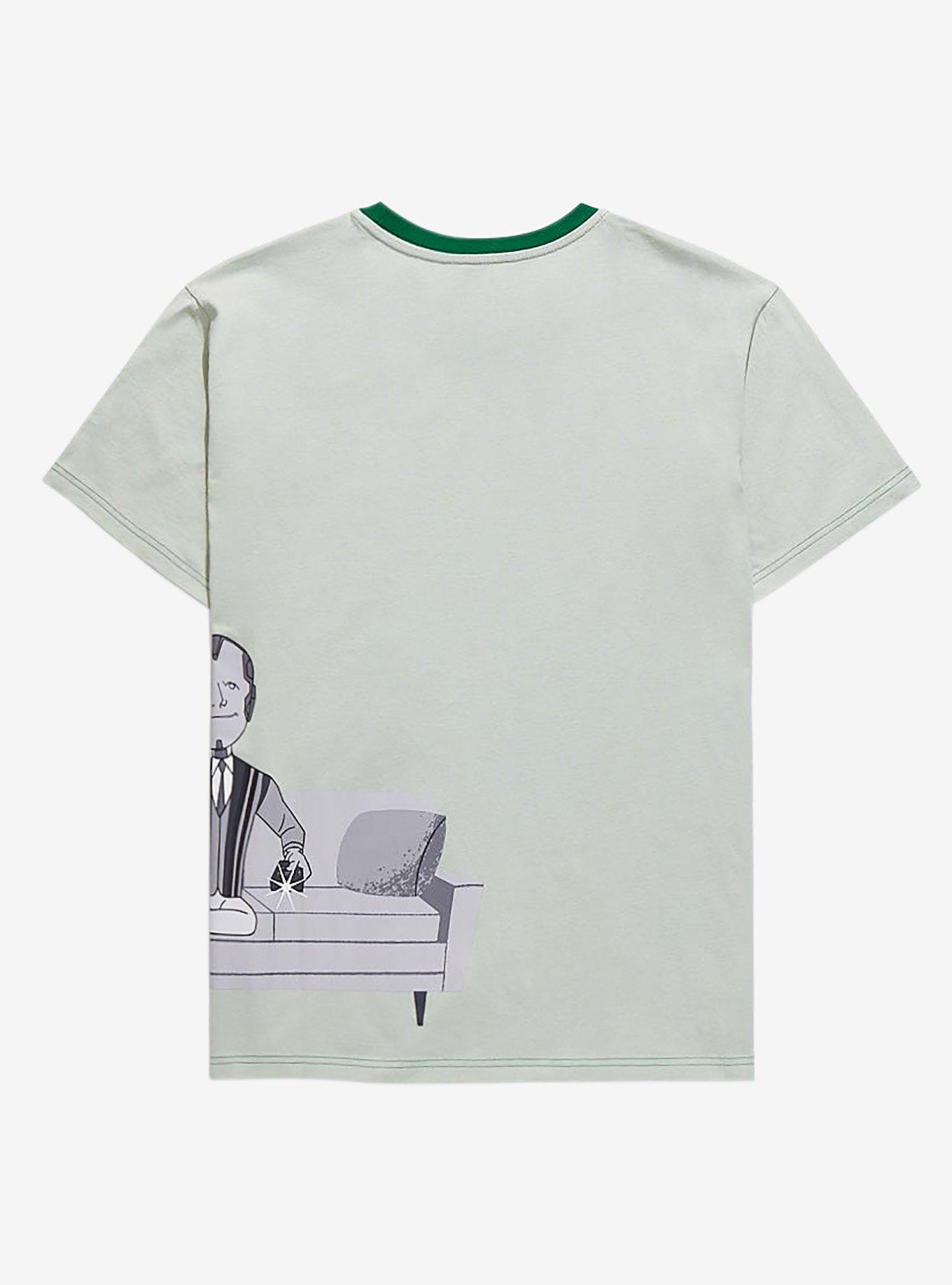 Marvel WandaVision Vision Cartoon Contrast T-Shirt - BoxLunch Exclusive, GREEN, alternate
