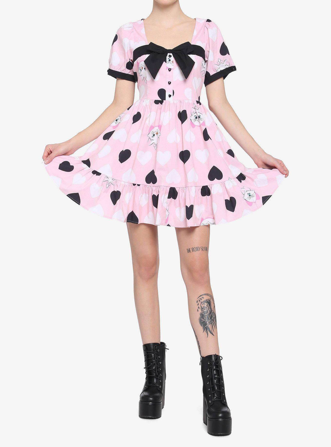 Disney The Aristocats Marie Collared Heart Dress, MULTI, alternate