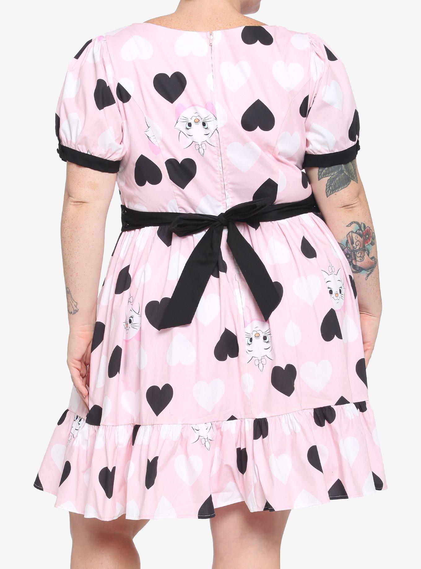 Disney The Aristocats Marie Collared Heart Dress Plus Size, MULTI, alternate