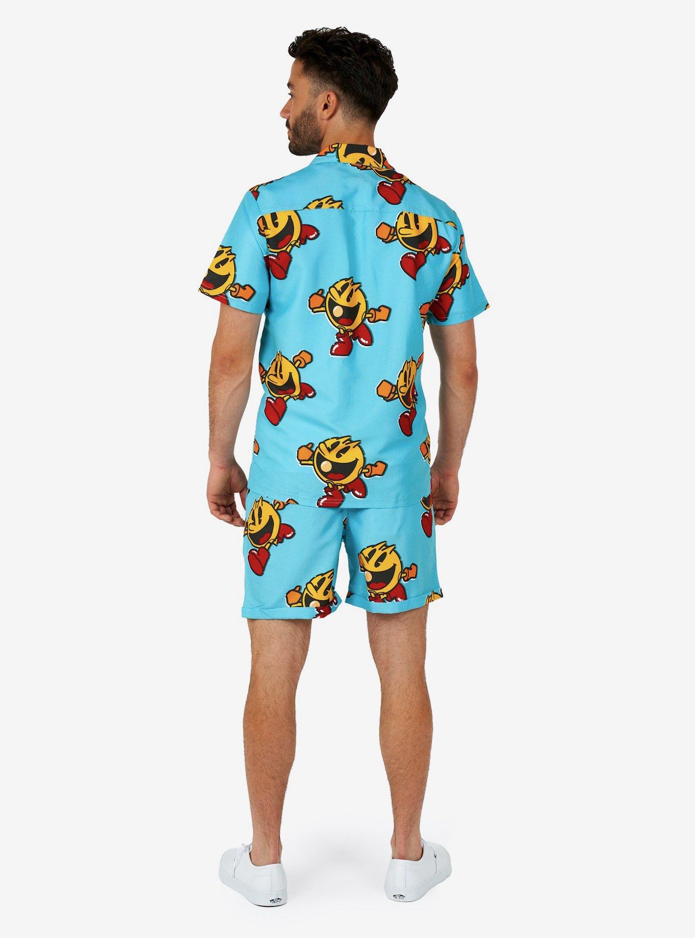 Pac-Man Waka-Waka Summer Shorts Set, BLUE, alternate