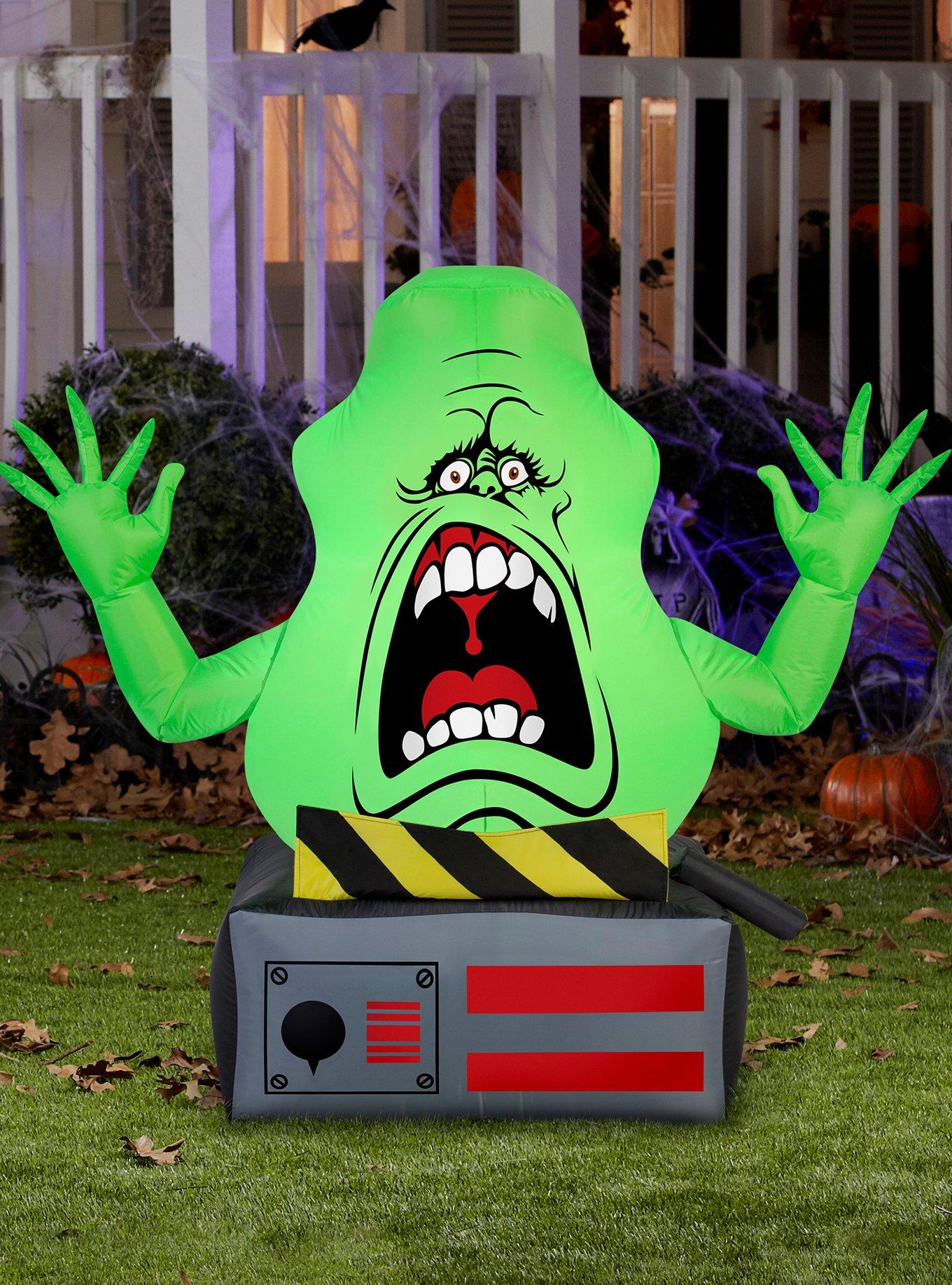 Ghostbusters Slimer Ghost Trap Inflatable Décor, , alternate