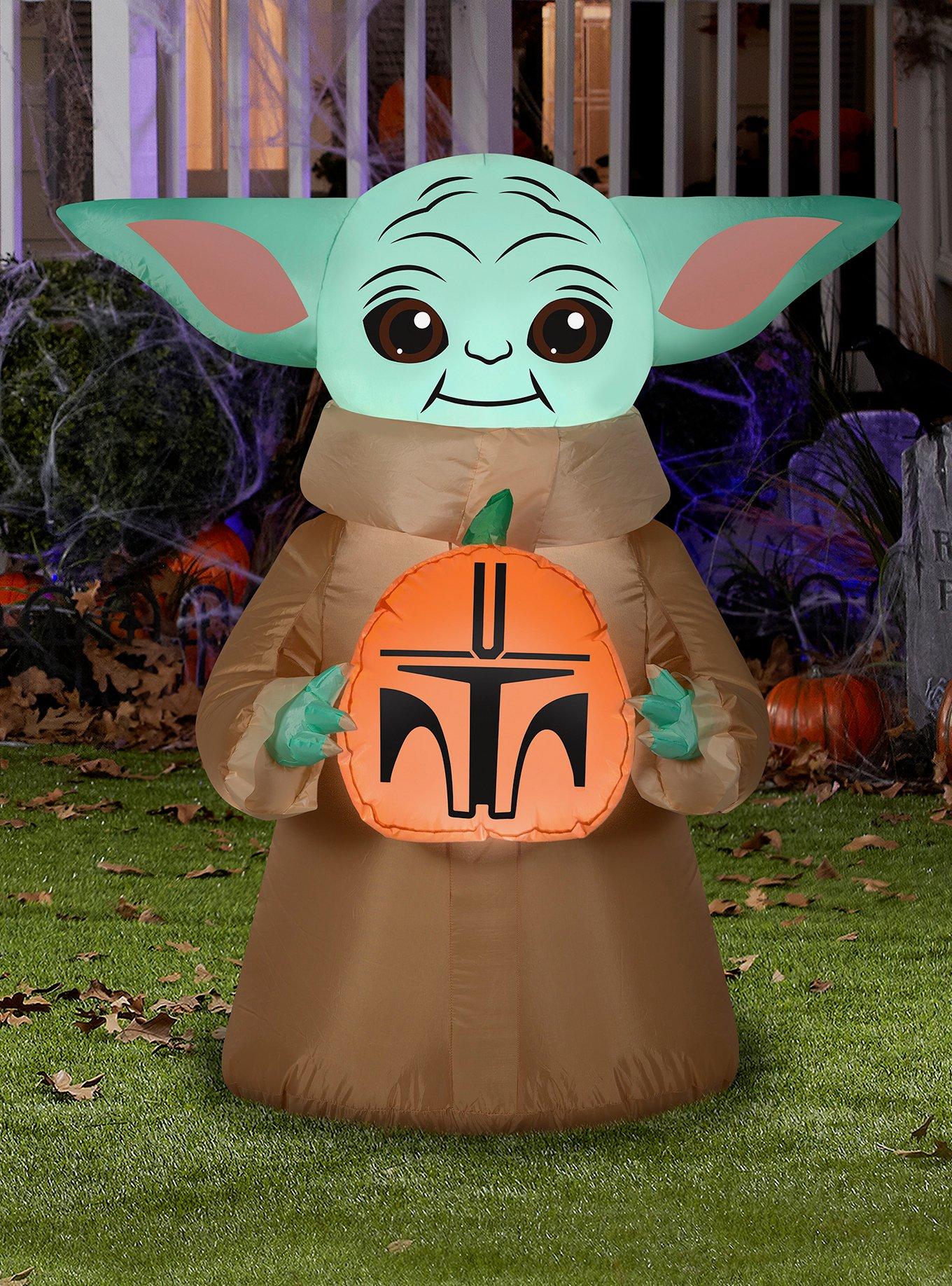 Star Wars The Mandalorian The Child Pumpkin Inflatable Décor, , alternate