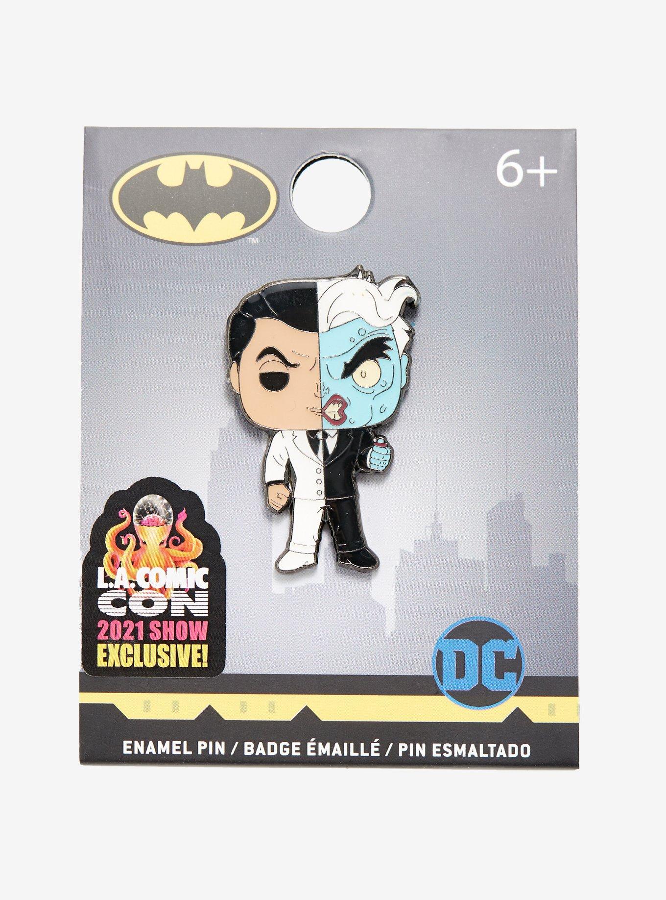 Funko DC Comics Pop! Batman Two-Face Enamel Pin 2021 L.A. Comic Con Exclusive, , alternate