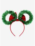Disney Minnie Mouse Wreath Mouse Ears Headband - BoxLunch Exclusive, , alternate